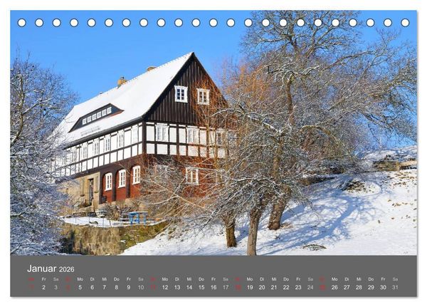 Produktbild: Umgebindeh&auml;user in der Oberlausitz (Tischkalender 2026 DIN A5 quer), CALVENDO Monatskalender