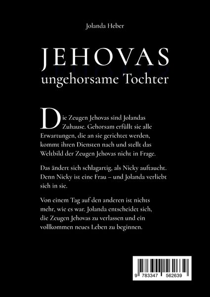 Produktbild: Jehovas ungehorsame Tochter