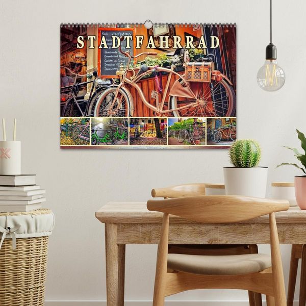 Produktbild: Stadtfahrrad (Wandkalender 2026 DIN A3 quer), CALVENDO Monatskalender