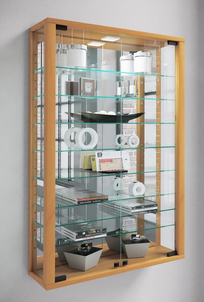 Produktbild: Wandvitrine Glasvitrine Vitrosa Mini Spiegel