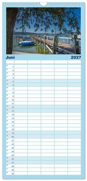 Produktbild: Familienplaner 2027 - Allensbach am Bodensee mit 5 Spalten (Wandkalender, 21 x 45 cm) CALVENDO