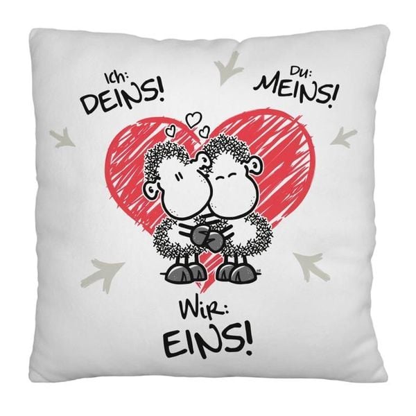 Produktbild: Pl&uuml;schkissen Motiv Wir eins