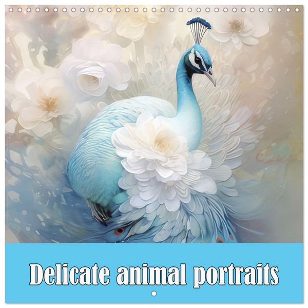 Produktbild: Delicate animal portraits (Wall Calendar 2026 12 &times; 12 Inch) CALVENDO 12 Month Wall Calendar
