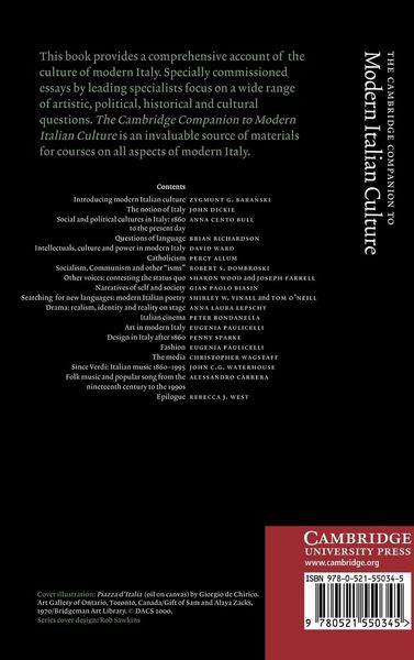 Produktbild: The Cambridge Companion to Modern Italian Culture