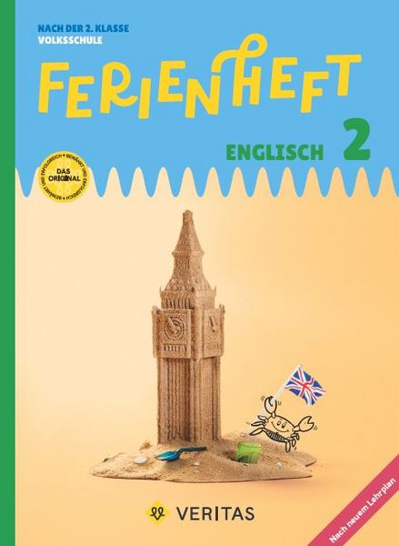 Produktbild: Ferienheft Englisch 2. Klasse Volksschule. Lehrplan 2023