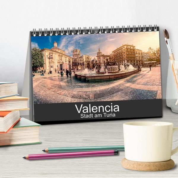 Produktbild: Valencia - Stadt am Turia (Tischkalender 2026 DIN A5 quer), CALVENDO Monatskalender