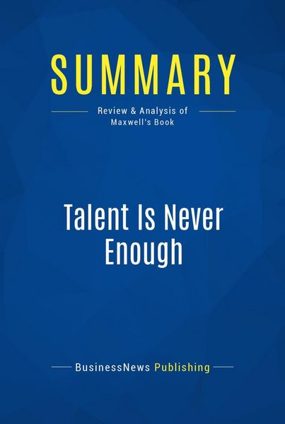 Produktbild: Summary: Talent Is Never Enough