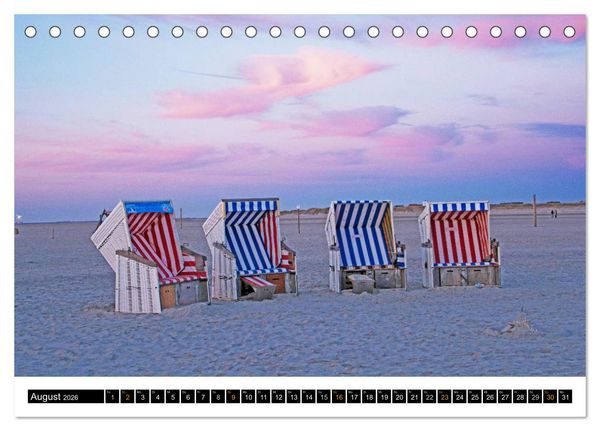 Produktbild: Tr&auml;umende Bilder - Die Nordseehalbinsel Eiderstedt (Tischkalender 2026 DIN A5 quer), CALVENDO Monatskalender