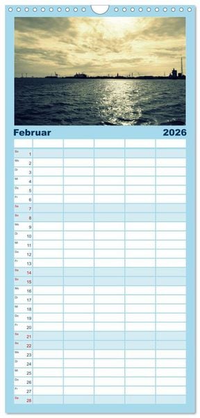Produktbild: Familienplaner 2026 - Nordseefeeling - Cuxhaven mit 5 Spalten (Wandkalender, 21 x 45 cm) CALVENDO
