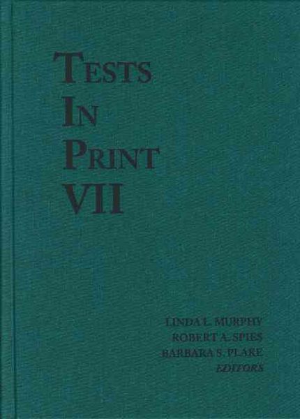 Produktbild: Tests in Print VII: An Index to Tests, Test Reviews, and the Literature on Specific Tests