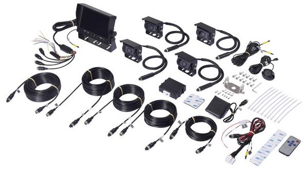 Produktbild: Renkforce RF-6951660 Advance Toter Winkel Assistent mit KI-Monitor und Heckradarsensor (L x B x H) 160 x 205 x 51 mm