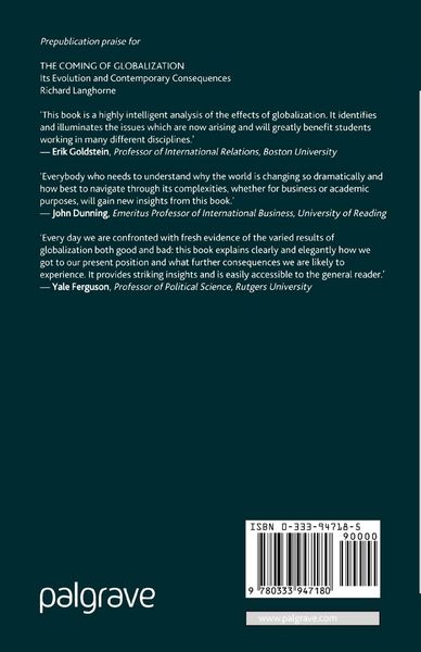 Produktbild: The Coming of Globalization