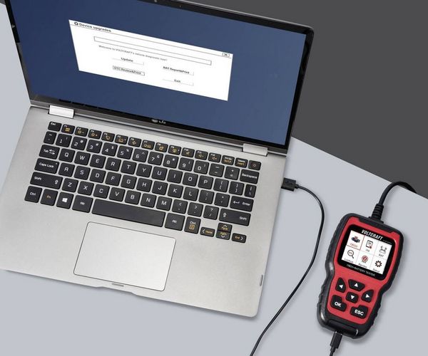 Produktbild: VOLTCRAFT VC-BT300Pro OBD II Diagnosetool mit Batteriepr&uuml;fung VC-16740120