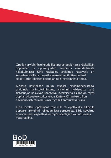 Produktbild: Oppijan arvioinnin oikeudelliset perusteet