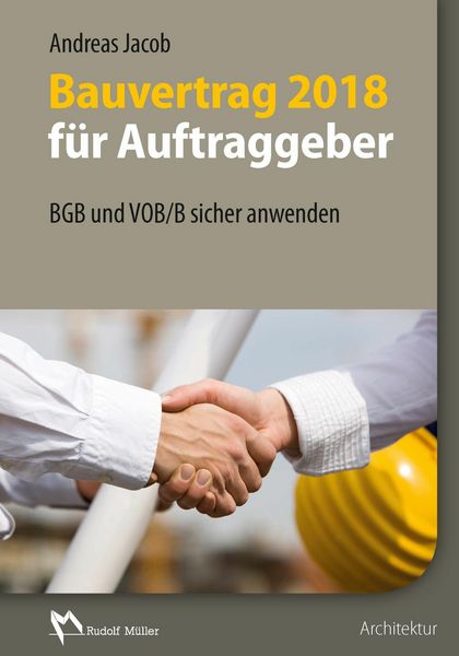 Produktbild: Bauvertrag 2018 f&uuml;r Auftraggeber - E-Book (PDF)