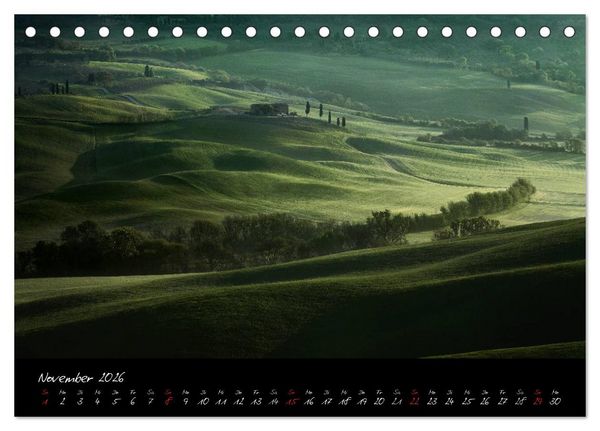 Produktbild: Licht der Toscana (Tischkalender 2026 DIN A5 quer), CALVENDO Monatskalender
