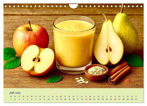 Produktbild: Gesunde Smoothies (Wandkalender 2026 DIN A4 quer), CALVENDO Monatskalender