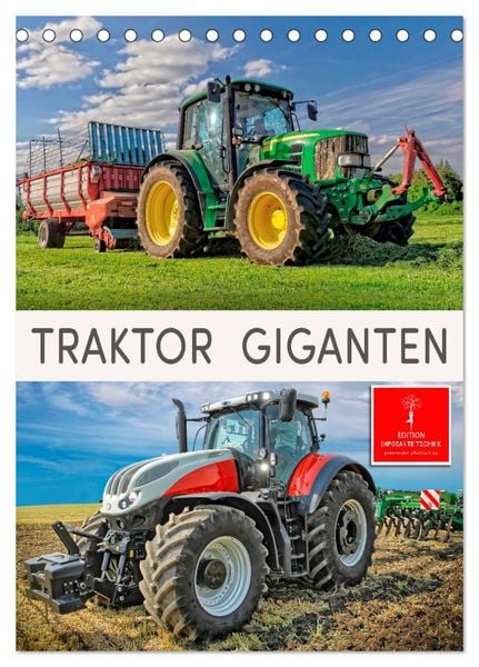 Produktbild: Traktor Giganten (Tischkalender 2026 DIN A5 hoch), CALVENDO Monatskalender