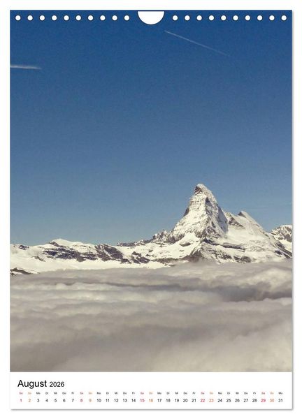 Produktbild: Horu Matterhorn im Hochformat (Wandkalender 2026 DIN A4 hoch), CALVENDO Monatskalender