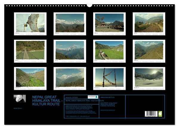 Produktbild: NEPAL GREAT HIMALAYA TRAIL - KULTUR ROUTE (Wandkalender 2026 DIN A2 quer), CALVENDO Monatskalender