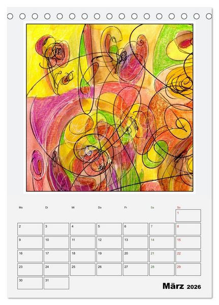 Produktbild: New Art Deco (Tischkalender 2026 DIN A5 hoch), CALVENDO Monatskalender