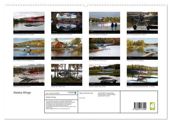 Produktbild: Alaska Wings (High Quality Premium Wall Calendar 2026 DIN A2 landscape),CALVENDO 12 Month Wall Calendar