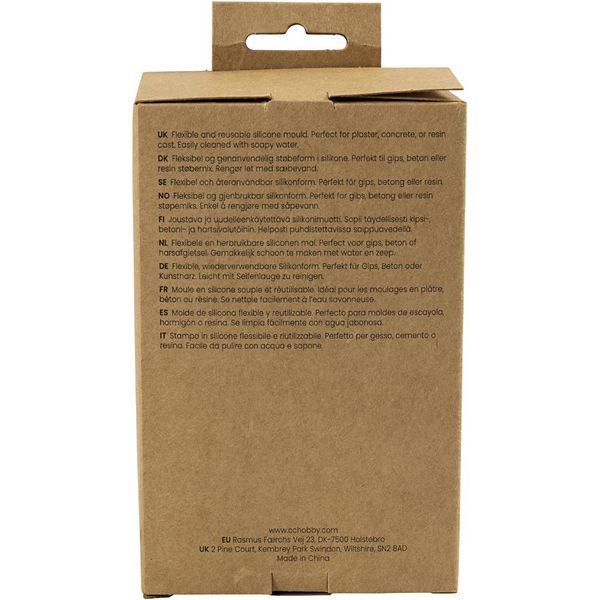 Produktbild: Creativ Company Silikonform, Vase und Kerzenhalter, H 7,5 cm, D 5,5 cm, Matt transparent, 2 Stk