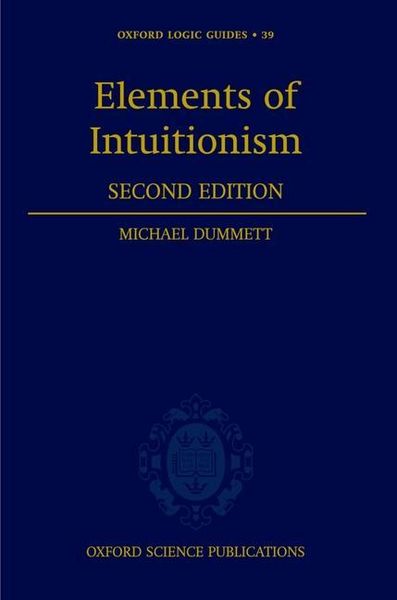 Produktbild: Elements Of Intuitionism 2nd/e