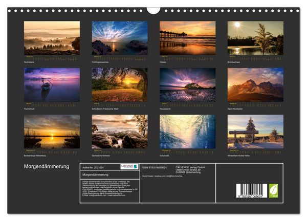 Produktbild: Morgend&auml;mmerung (Wandkalender 2026 DIN A3 quer), CALVENDO Monatskalender