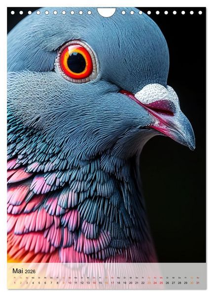 Produktbild: V&ouml;gel Portr&auml;ts (Wandkalender 2026 DIN A4 hoch), CALVENDO Monatskalender