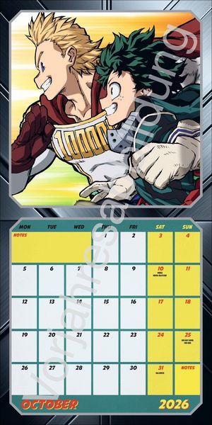 Produktbild: My Hero Academia Broschurkalender 2027