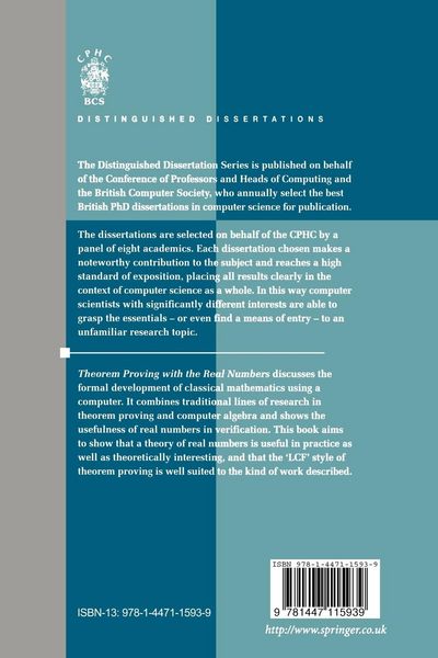 Produktbild: Theorem Proving with the Real Numbers