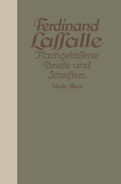 Produktbild: Lassalles Briefwechsel mit Gr&auml;fin Sophie von Hatzfeldt