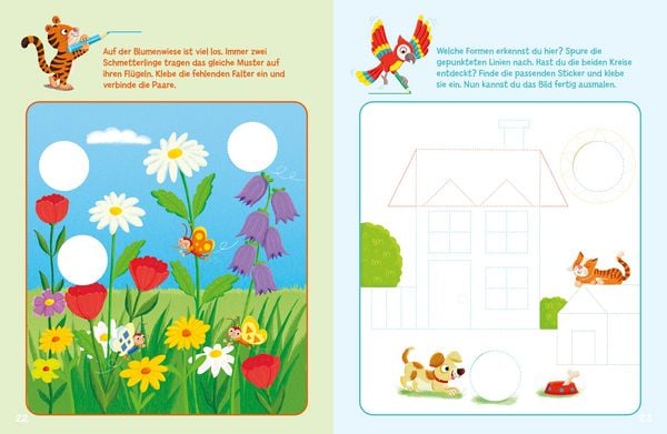 Produktbild: Sticker-R&auml;tsel f&uuml;r Kindergarten-Kids. Farben und Formen