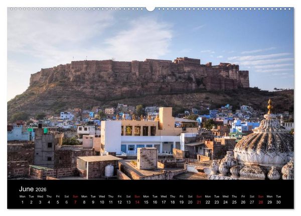 Produktbild: India - Magical Cities and Landscapes (High Quality Premium Wall Calendar 2026 DIN A2 landscape),CALVENDO 12 Month Wall Calendar