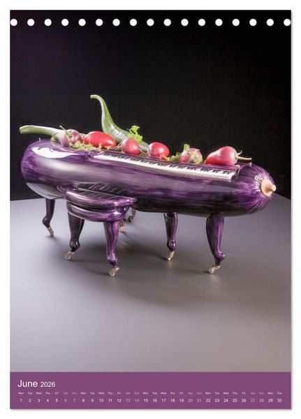 Produktbild: Food Fusion Fantasies (Desk Calendar 2026 DIN A5 portrait), CALVENDO 12 Month DeskCalendar