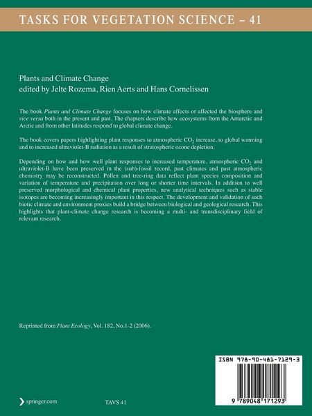 Produktbild: Plants and Climate Change