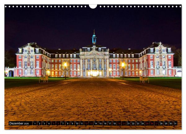 Produktbild: M&uuml;nsterland Romantik - Romantische Schl&ouml;sser und Wasserburgen (Wandkalender 2026 DIN A3 quer), CALVENDO Monatskalender
