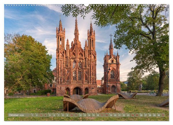 Produktbild: Via Baltica - eine Reise durch Estland, Lettland und Litauen (hochwertiger Premium Wandkalender 2026 DIN A2 quer), Kunstdruck in Hochglanz
