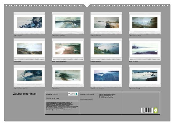 Produktbild: Zauber einer Insel (Wandkalender 2027 DIN A2 quer), CALVENDO Monatskalender
