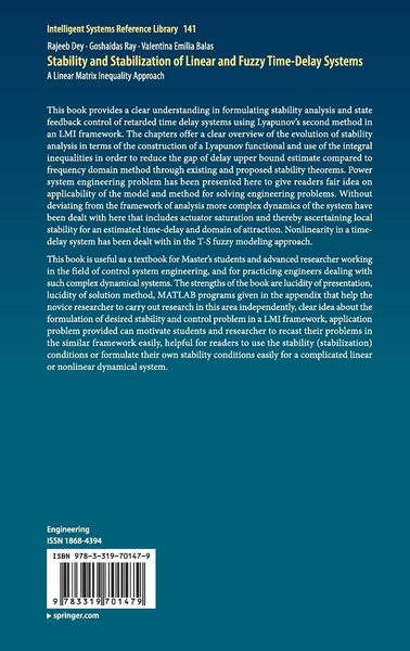 Produktbild: Stability and Stabilization of Linear and Fuzzy Time-Delay Systems