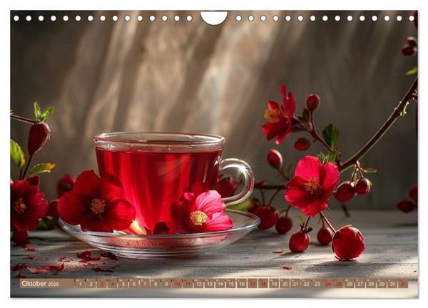 Produktbild: Teezeit Tr&auml;ume (Wandkalender 2026 DIN A4 quer), CALVENDO Monatskalender