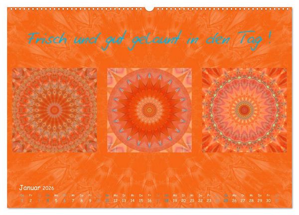 Produktbild: Mandala Trilogien (Wandkalender 2026 DIN A2 quer), CALVENDO Monatskalender