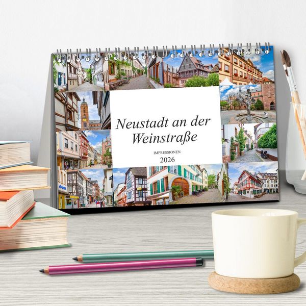 Produktbild: Neustadt an der Weinstra&szlig;e Impressionen (Tischkalender 2026 DIN A5 quer), CALVENDO Monatskalender