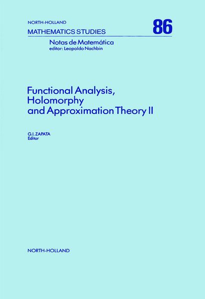 Produktbild: Functional Analysis, Holomorphy and Approximation Theory II