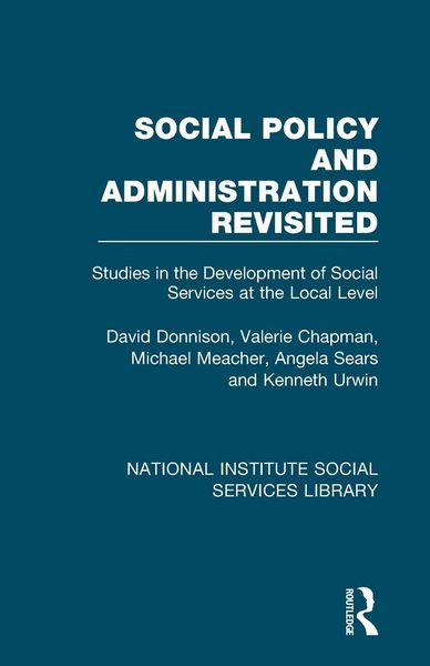 Produktbild: Social Policy and Administration Revisited