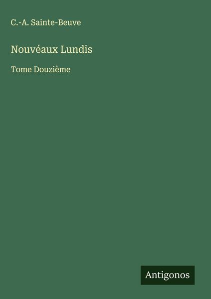 Produktbild: Nouv&eacute;aux Lundis