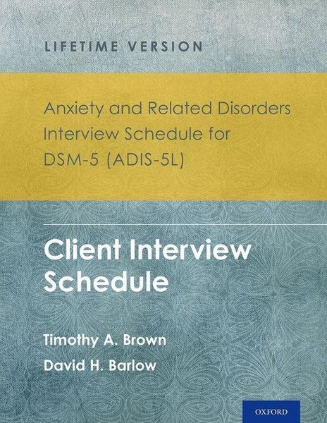Produktbild: Anxiety and Related Disorders Interview Schedule for Dsm-5(r) (Adis-5l) - Lifetime Version