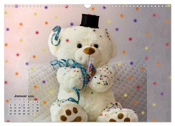 Produktbild: Teddys, wollen wir Kalender anschauen? (Wandkalender 2026 DIN A3 quer), CALVENDO Monatskalender