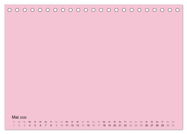 Produktbild: DIY Bastel-Kalender -Warme Pastell Farben- Zum Selbstgestalten (Tischkalender 2026 DIN A5 quer), CALVENDO Monatskalender